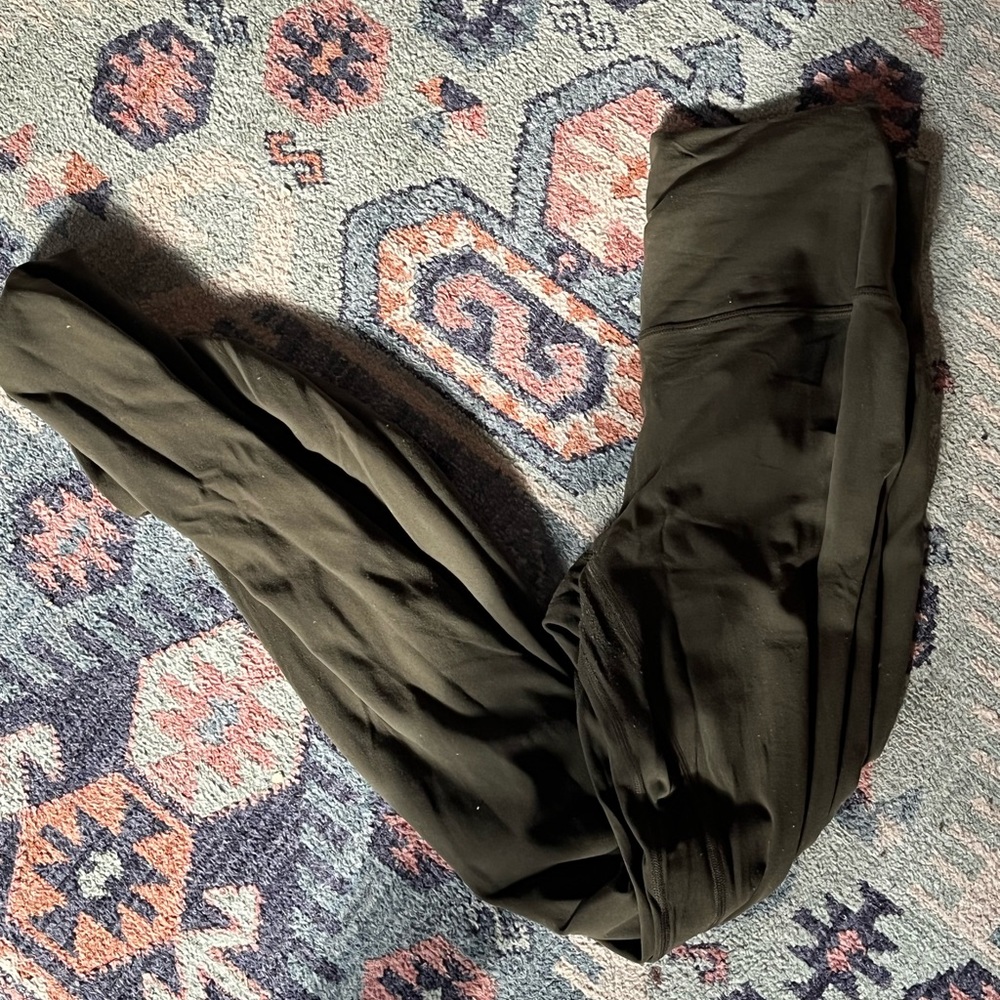 Army Green Align Leggings 31 inch
